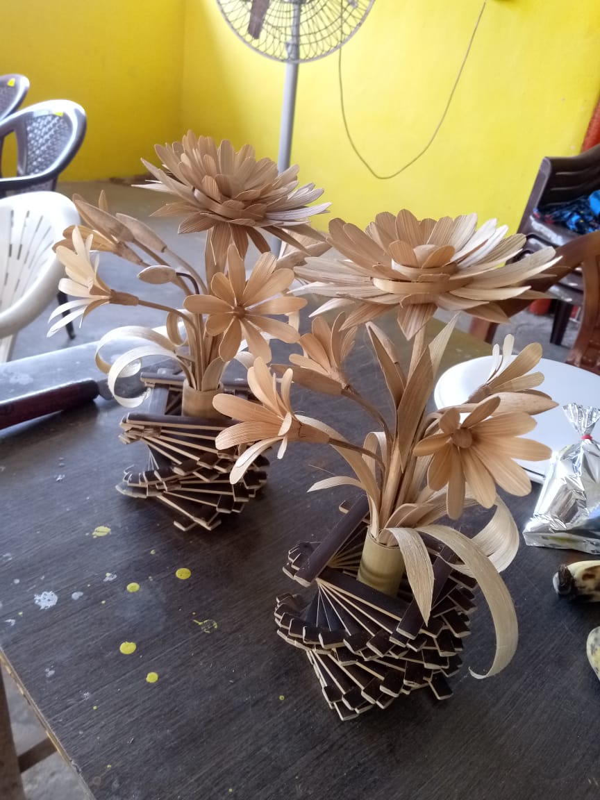 Bamboo Handicrafts made by GSDP trainees